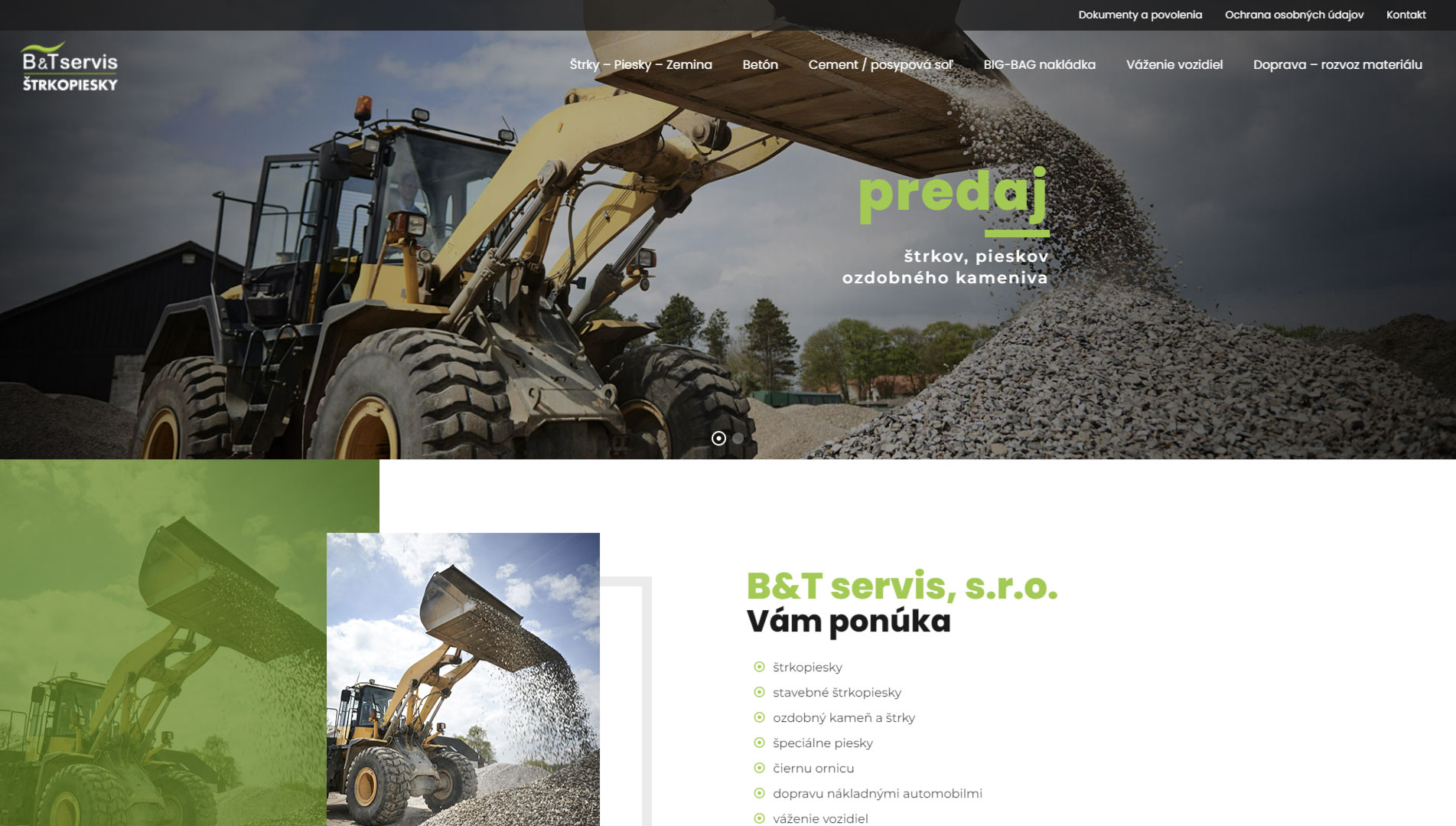 Štrkopiesky B&T Servis